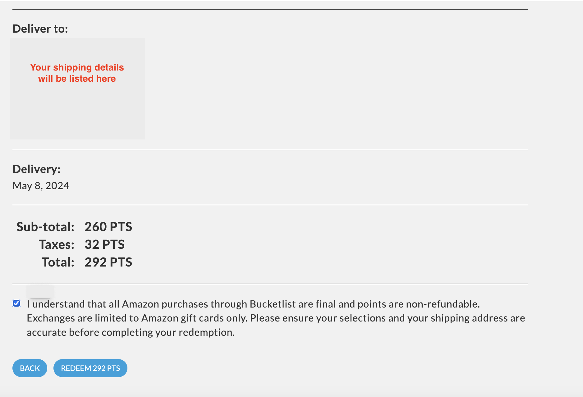 How do I Redeem for an Amazon Item in the Marketplace?